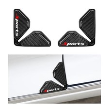 2PCS Car Door Protector Edge Guards, Carbon Fiber Anti-Collision Auto Door Co...