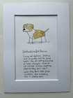 Staffordshire Bull Terrier Dog Picture Mounted Pet Art Funny 8x6 Ins