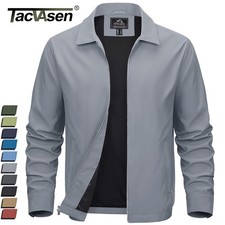 Mens Thin Spring Jacket Full-Zip Lightweight ...