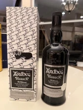 Ardbeck  BlaaacK Empty Bottle  Scotch Whiskey With Box  Limited Edition