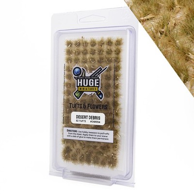 Huge Miniatures Debris Tufts, Desert Static Grass   100 Self-Adhesive Tufts