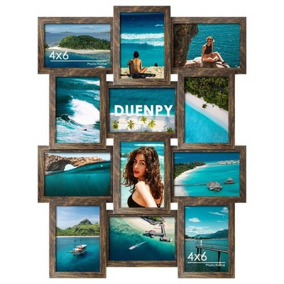 4x6 Picture Frame Collage, 12-Pack Picture Frames Collage Wall Decor, Set wit...