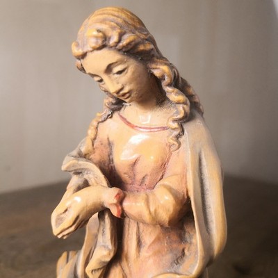 ANRI Krippenfigur Walter Bacher ,Maria,  aus der Heiligen Familie Serie 12,5 cm