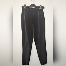 Vintage Lilly Pulitzer Black Velvet Tapered Pants with Darting Women's Size 10