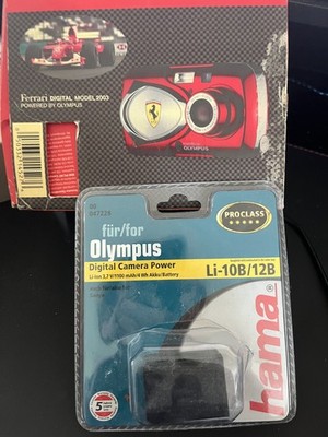 Olympus MODEL 2003 4.0MP Digitalkamera - Rot inkl. Zubehörpaket 2 Akkus