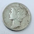 1941 LIBERTY MERCURY 90% SILVER DIME CIRCULATED COIN #5347