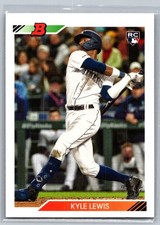 Kyle Lewis 78 2020 Bowman Heritage RC Rookie Seattle Mariners Card. rookie card picture