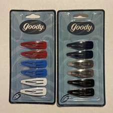 Goody Patriotic Hair Snap Clip Contour Barrettes Set 2 Diff. Set New 1999 G56