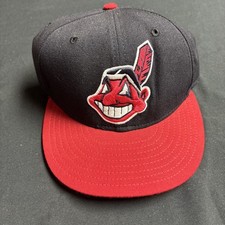 Cleveland Indians Authentic New Era Hat Size 6 7/8 (1996-2001) Gently Used