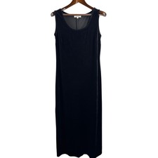 Women’s Karen Kane Large Black Velvet Sleeveless Maxi Dress