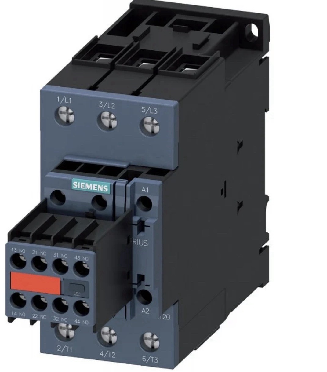 Siemens 3RT2036-1KB44-3MA0 Power Contactor 3 Pole 51A/400V 51A/500V 24VDC Coil