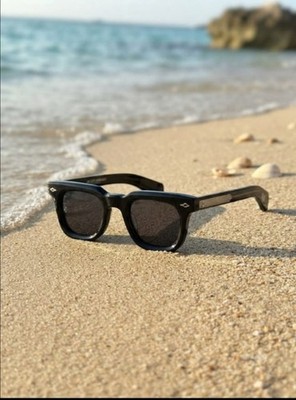 Luxury Vintage Square Sunglasses Men Women UV400 Protection Black Frame Shades