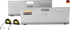 VEVOR Achsmessgerät, 2er-Pack Achsmessplatten, Edelstahl-Spurwinkelmessplatte, 