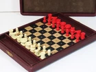VINTAGE 1920-30s FRENCH TRAVEL RAILWAY BAKELITE? CHESS SET  BOARD-BOX
