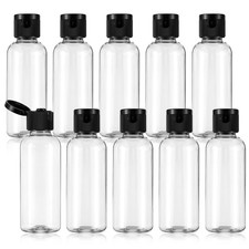 10 Pcs 1.7oz Travel Bottles for Toiletries Plastic Travel Size Containers Cle...