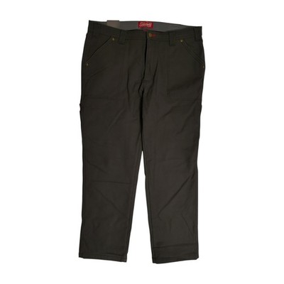 Coleman Men's Extra Warm Durable Canvas Fleece Lined Utility Pant