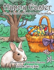 			Happy Easter Color By Numbers Coloring Book for. Books<|		