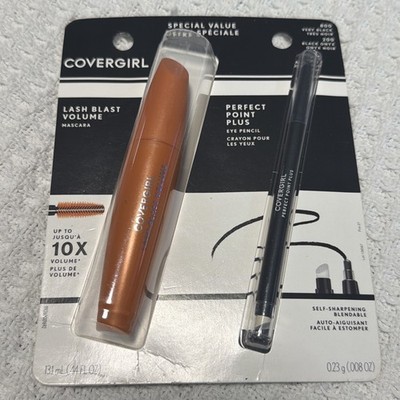 Covergirl Lash Blast Volume Mascara 800 Very Black & Perfect Point Pencil Onyx