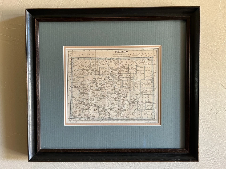 Mapa de Porto Rico 1906 de L.L. Cartulina Poates montada en libre de ácido VER DESCRIPCIÓN Foto 4 de 4