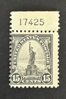 Mint Vintage US Stamp, #566, Plate # Attached, 11 Perf, M/NG