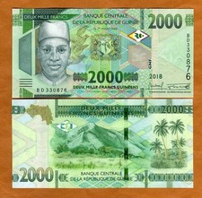 Guinea, 2000 francs, 2018, P-W48Aa, UNC New Design, New Denomination