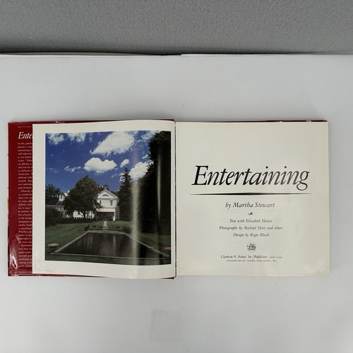 Entertaining by Martha Stewart 1982 1st Edition 8th Print Early Printing HC DJ - Picture 5 of 20