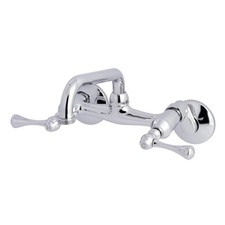 Kingston Brass KS373 Kingston 4 GPM Wall Mounted Double Handle - Chrome