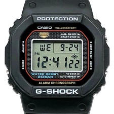 Casio G-Shock DW-5000-1 Vintage First Gen Reissue Used Box From Japan