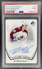 2021-22 SP Authentic Alex Newhook Future Watch Rookie Autograph /999 PSA 9 121