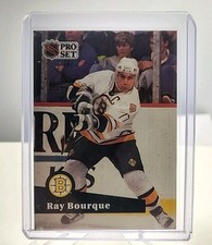 1991-92 Pro Set Ray Bourque #9 Boston Bruins NHL Hockey HOF 