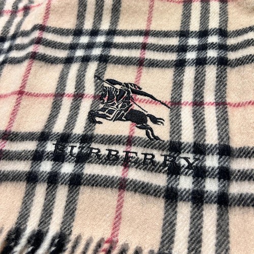 BURBERRY LONDON Nova Check Wool Blanket 47.2 x 25.6 in Luxury Authentic - Afbeelding 1 van 6