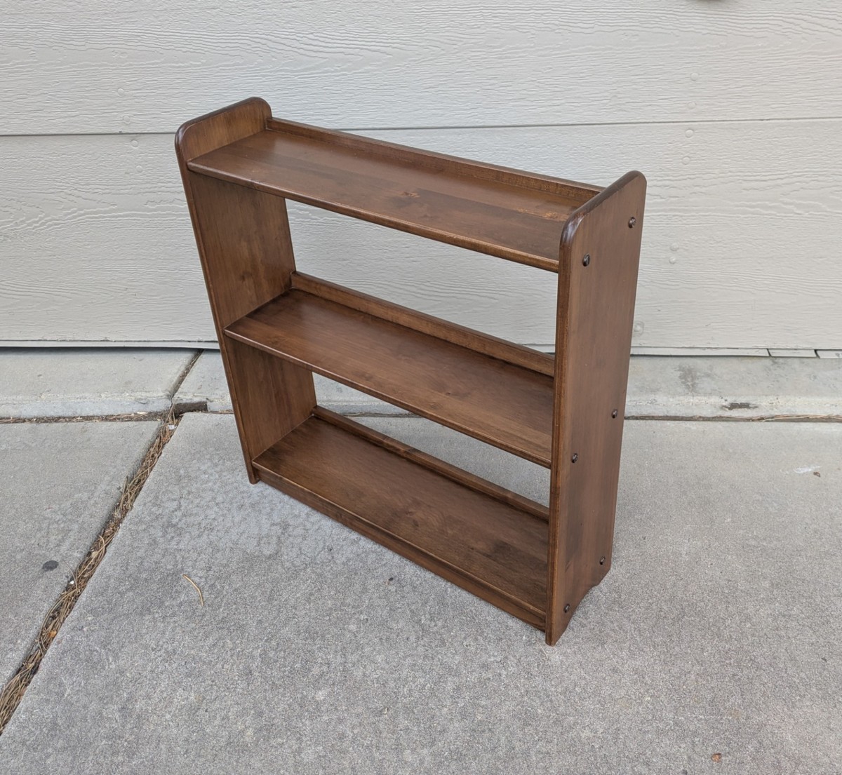 Vintage Mid Century Modern Art Deco Style Wood Bookcase Bookshelf
