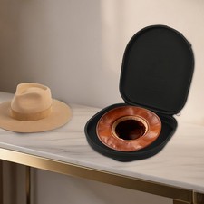 Cowboy Hat Box Storage Bag EVA Travel Hat Case Holds 7-10 Hats Shoulder Backpack