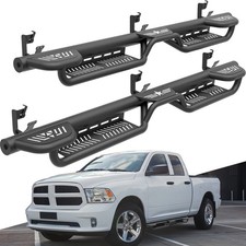 Three Raised Steps Side Running Boards For 2009-2018 Dodge Ram 1500 Extended Cab Three Raised Steps Side Running Boards For 2009-2018 Dodge Ram 1500 Extended Cab