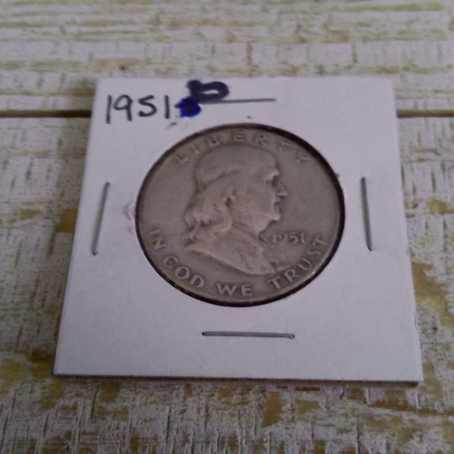 1951 Franklin Half Dollar Silver
