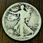 1916-S Walking Liberty Half Dollar, Obverse MM, Tough Date Rim Ding Good- 25663