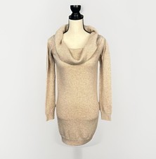 Tularosa Sweater Dress Cowl Neck Lambswool Blend Knit Pullover Long Sleeves S