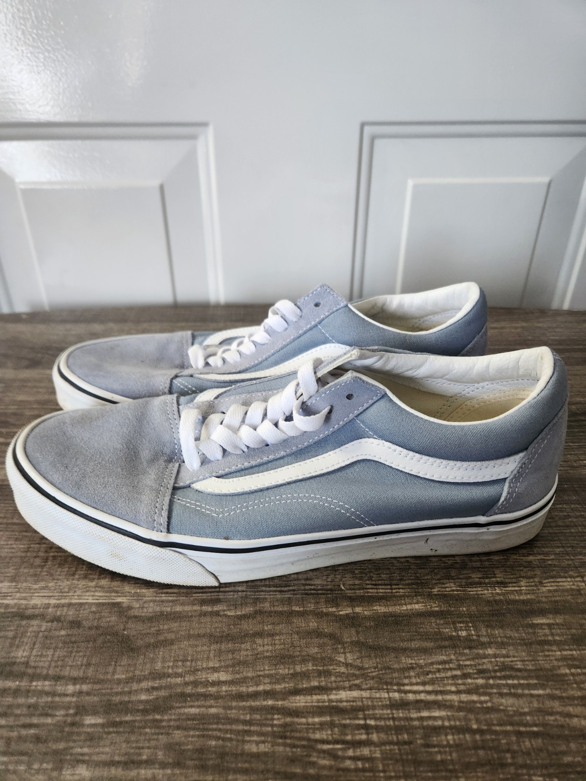 VANS Old Skool Stackform Suede Gray Platform 7213… - image 4