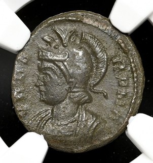 City Commemorative. AD 330 333. Æ VRBS ROMA Founding of Rome NGC VF