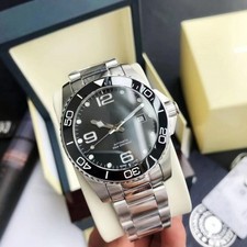 NEW Longines HydroConquest Men's Sunray Black Mechanical Watch UK