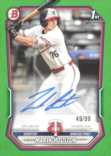 2026 Bowman Marek Houston #BPA-MH Prospect Autographs Green