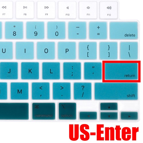 Ultra Thin Silicone Keyboard Cover Skin for MacBook Air & Pro 12/13/14/15/16inch - Afbeelding 48 van 86