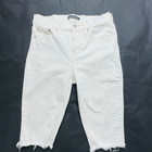 Calvin Klein Jeans Womens 8P 29 White Denim Cutoff Shorts Raw Hem Minimalist — photo 6