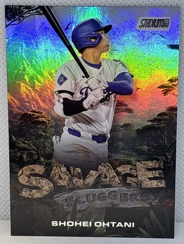 Topps 2025 Stadium Club Savage Sluggers Shohei Ohtani SS-7 Dodgers Baseball Card