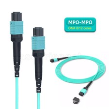 Fiber Optic Patch Cord MPO to MPO OM4 Cable 8 / 12 Core Type B Female 1 40m lot