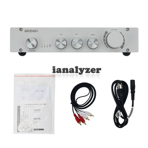 BRZHIFI L1 Frosted Silvery Pure Class A Channel HiFi Audio Power Amplifier - Picture 1 of 6