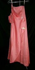 Forever Yours 4 Coral Butter Dress Formal Prom Wedding & Purse Bling Straps NWT