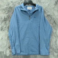 Tommy Bahama Sweater Men's Medium Blue Golf Golfer