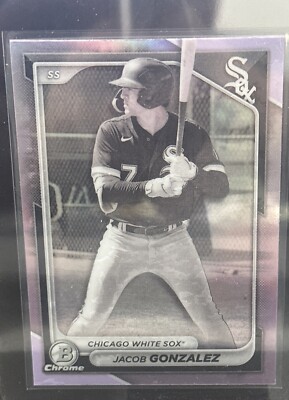 2024 Bowman Chrome Jacob Gonzalez #BCP-242 Pearl Refractor