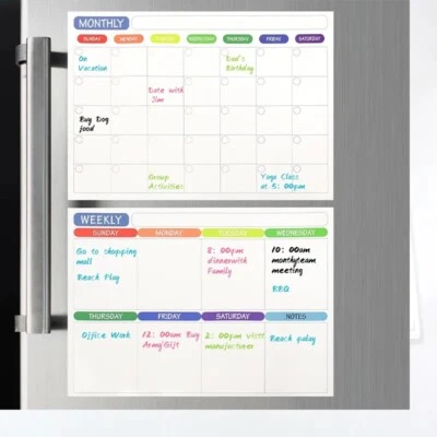 Wochenplaner Magnettafel Monatsplaner Kühlschrank Magnetische Größe A4